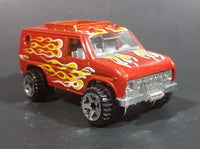 2009 Hot Wheels 1977 Baja Breaker Ford Econoline Van Metalflake Red Die Cast Toy Vehicle