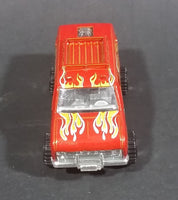 2009 Hot Wheels 1977 Baja Breaker Ford Econoline Van Metalflake Red Die Cast Toy Vehicle