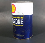 Vintage Shell Shellzone Anti-Freeze Anti-Gel Coolant 1 Quart Can - EMPTY - Treasure Valley Antiques & Collectibles