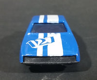 Marz Karz 1980s Ford Mustang 127 Blue with White Stripe Die Cast Toy Car Vehicle - Treasure Valley Antiques & Collectibles