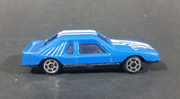 Marz Karz 1980s Ford Mustang 127 Blue with White Stripe Die Cast Toy Car Vehicle - Treasure Valley Antiques & Collectibles