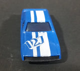 Marz Karz 1980s Ford Mustang 127 Blue with White Stripe Die Cast Toy Car Vehicle - Treasure Valley Antiques & Collectibles