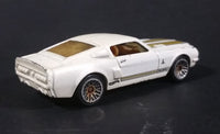 2013 Hot Wheels 1968 Ford Mustang Shelby GT 500 White w/ Black & Gold stripes Die Cast Toy Car - Treasure Valley Antiques & Collectibles