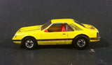 1980 Hot Wheels 1979 Ford Mustang Yellow Die Cast Toy Car - Treasure Valley Antiques & Collectibles