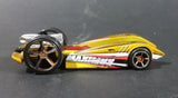 2009 Hot Wheels Duel Fueler Yellow Metalflake Mustard Die Cast Toy Car Vehicle