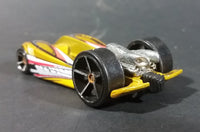 2009 Hot Wheels Duel Fueler Yellow Metalflake Mustard Die Cast Toy Car Vehicle