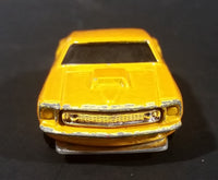 2007 Hot Wheels 1969 Ford Mustang Yellow No. 4/36 Die Cast Toy Muscle Car Vehicle - Treasure Valley Antiques & Collectibles