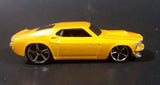 2007 Hot Wheels 1969 Ford Mustang Yellow No. 4/36 Die Cast Toy Muscle Car Vehicle - Treasure Valley Antiques & Collectibles