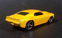 2007 Hot Wheels 1969 Ford Mustang Yellow No. 4/36 Die Cast Toy Muscle Car Vehicle - Treasure Valley Antiques & Collectibles