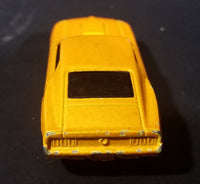 2007 Hot Wheels 1969 Ford Mustang Yellow No. 4/36 Die Cast Toy Muscle Car Vehicle - Treasure Valley Antiques & Collectibles