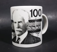 Novelty Collectible 1986 $100 Canadian Bill Currency Cash Money Ceramic Coffee Mug - Treasure Valley Antiques & Collectibles