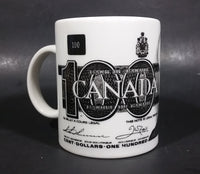 Novelty Collectible 1986 $100 Canadian Bill Currency Cash Money Ceramic Coffee Mug - Treasure Valley Antiques & Collectibles