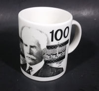 Novelty Collectible 1986 $100 Canadian Bill Currency Cash Money Ceramic Coffee Mug - Treasure Valley Antiques & Collectibles