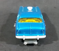 2009 Hot Wheels Metrorail 1950s Nash Metropolitan Metalflake Aqua Candy Blue Die Cast Toy Car