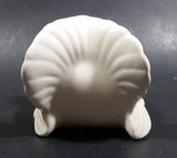 Vintage White Ceramic Bird Figurine Decoration Signed L.J. - Treasure Valley Antiques & Collectibles