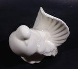 Vintage White Ceramic Bird Figurine Decoration Signed L.J. - Treasure Valley Antiques & Collectibles