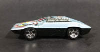 2001 Hot Wheels City Service Side Kick Metallic Pale Blue Die Cast Toy Car Vehicle - Treasure Valley Antiques & Collectibles