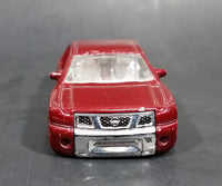 2008 Hot Wheels Nissan Titan Metalflake Burgundy Red Die Cast Toy Lowrider Truck Vehicle - Treasure Valley Antiques & Collectibles