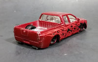 2008 Hot Wheels Nissan Titan Metalflake Burgundy Red Die Cast Toy Lowrider Truck Vehicle - Treasure Valley Antiques & Collectibles