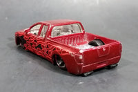 2008 Hot Wheels Nissan Titan Metalflake Burgundy Red Die Cast Toy Lowrider Truck Vehicle - Treasure Valley Antiques & Collectibles