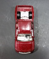 2008 Hot Wheels Nissan Titan Metalflake Burgundy Red Die Cast Toy Lowrider Truck Vehicle - Treasure Valley Antiques & Collectibles