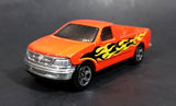 1996 Hot Wheels 1997 Ford F-150 Orange w/ Flames Die Cast Toy Pickup Truck Vehicle - Treasure Valley Antiques & Collectibles