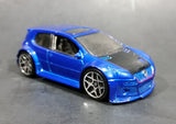 2007 Hot Wheels VW Volkwagen Golf GTI Metalflake Blue Die Cast Toy Car Vehicle - Treasure Valley Antiques & Collectibles