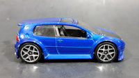 2007 Hot Wheels VW Volkwagen Golf GTI Metalflake Blue Die Cast Toy Car Vehicle - Treasure Valley Antiques & Collectibles