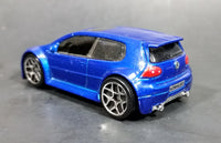 2007 Hot Wheels VW Volkwagen Golf GTI Metalflake Blue Die Cast Toy Car Vehicle - Treasure Valley Antiques & Collectibles