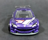 2012 Hot Wheels Renault Megane Trophy Purple Die Cast Toy Car Vehicle - Treasure Valley Antiques & Collectibles