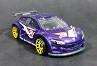 2012 Hot Wheels Renault Megane Trophy Purple Die Cast Toy Car Vehicle - Treasure Valley Antiques & Collectibles