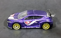 2012 Hot Wheels Renault Megane Trophy Purple Die Cast Toy Car Vehicle - Treasure Valley Antiques & Collectibles