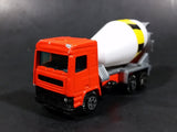 Rare 1980s Yatming Fastwheels Orange Cement Mixing Truck No. 2300 Die Cast Toy Truck Vehicle