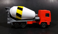 Rare 1980s Yatming Fastwheels Orange Cement Mixing Truck No. 2300 Die Cast Toy Truck Vehicle