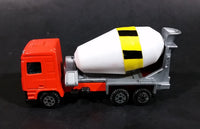 Rare 1980s Yatming Fastwheels Orange Cement Mixing Truck No. 2300 Die Cast Toy Truck Vehicle