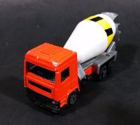 Rare 1980s Yatming Fastwheels Orange Cement Mixing Truck No. 2300 Die Cast Toy Truck Vehicle