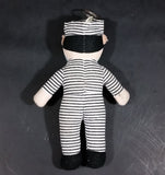 Collectible Souvenir Alcatraz Island Prison Prisoner 6 3/4" Soft Plush Key Chain Memorabilia - Treasure Valley Antiques & Collectibles