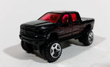 2007 Hot Wheels Dodge Ram 1500 Black w/ Red Flames Die Cast Toy Off Road Truck Vehicle - Treasure Valley Antiques & Collectibles