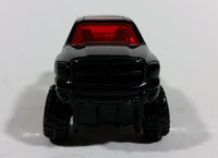 2007 Hot Wheels Dodge Ram 1500 Black w/ Red Flames Die Cast Toy Off Road Truck Vehicle - Treasure Valley Antiques & Collectibles