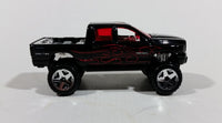 2007 Hot Wheels Dodge Ram 1500 Black w/ Red Flames Die Cast Toy Off Road Truck Vehicle - Treasure Valley Antiques & Collectibles