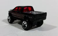 2007 Hot Wheels Dodge Ram 1500 Black w/ Red Flames Die Cast Toy Off Road Truck Vehicle - Treasure Valley Antiques & Collectibles