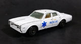 1980s Yatming Dodge Monaco White Rescue Die Cast Toy Car Emergency Vehicle