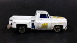 1980s Yatming Chevrolet LUV Stepside "Cherry Picker" White Pickup Truck No. 1700 Die Cast Toy Car Vehicle - Made in Hong Kong - Treasure Valley Antiques & Collectibles