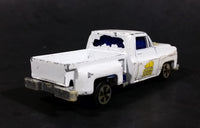 1980s Yatming Chevrolet LUV Stepside "Cherry Picker" White Pickup Truck No. 1700 Die Cast Toy Car Vehicle - Made in Hong Kong - Treasure Valley Antiques & Collectibles