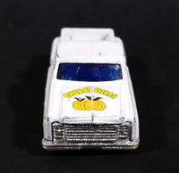 1980s Yatming Chevrolet LUV Stepside "Cherry Picker" White Pickup Truck No. 1700 Die Cast Toy Car Vehicle - Made in Hong Kong - Treasure Valley Antiques & Collectibles