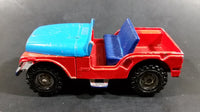 Vintage Corgi Juniors Jeep CJ-5 Red & Blue 1:36 Scale Die Cast Toy Car Vehicle - Treasure Valley Antiques & Collectibles