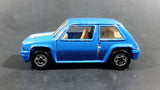 1991 Hot Wheels Renault 5 GT Turbo Blue Die Cast Toy Car Vehicle - Only Sold in Canada - Treasure Valley Antiques & Collectibles