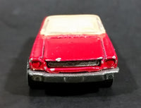 1991 Hot Wheels 1965 Ford Mustang Convertible Dark Red WW Die Cast Toy Car Vehicle - Opening Hood