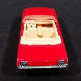 1991 Hot Wheels 1965 Ford Mustang Convertible Dark Red WW Die Cast Toy Car Vehicle - Opening Hood