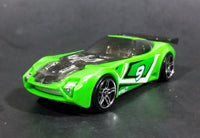 2009 Hot Wheels Track Stars Nerve Hammer Bright Green #9 Die Cast Toy Car Vehicle